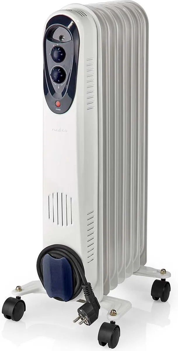 Nedis HTOI30WT7 Olieradiator 1500W - Wit