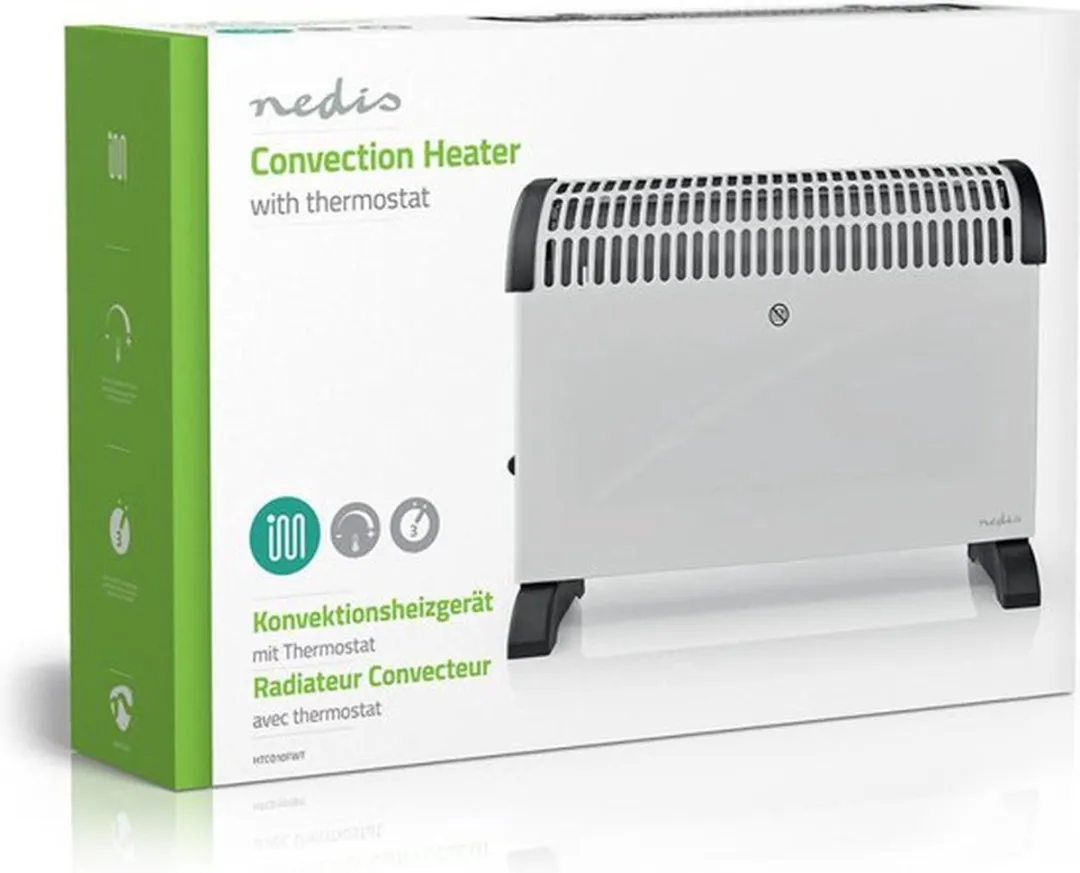 Nedis HTCO10FWT Convectorkachel 2000W - Wit