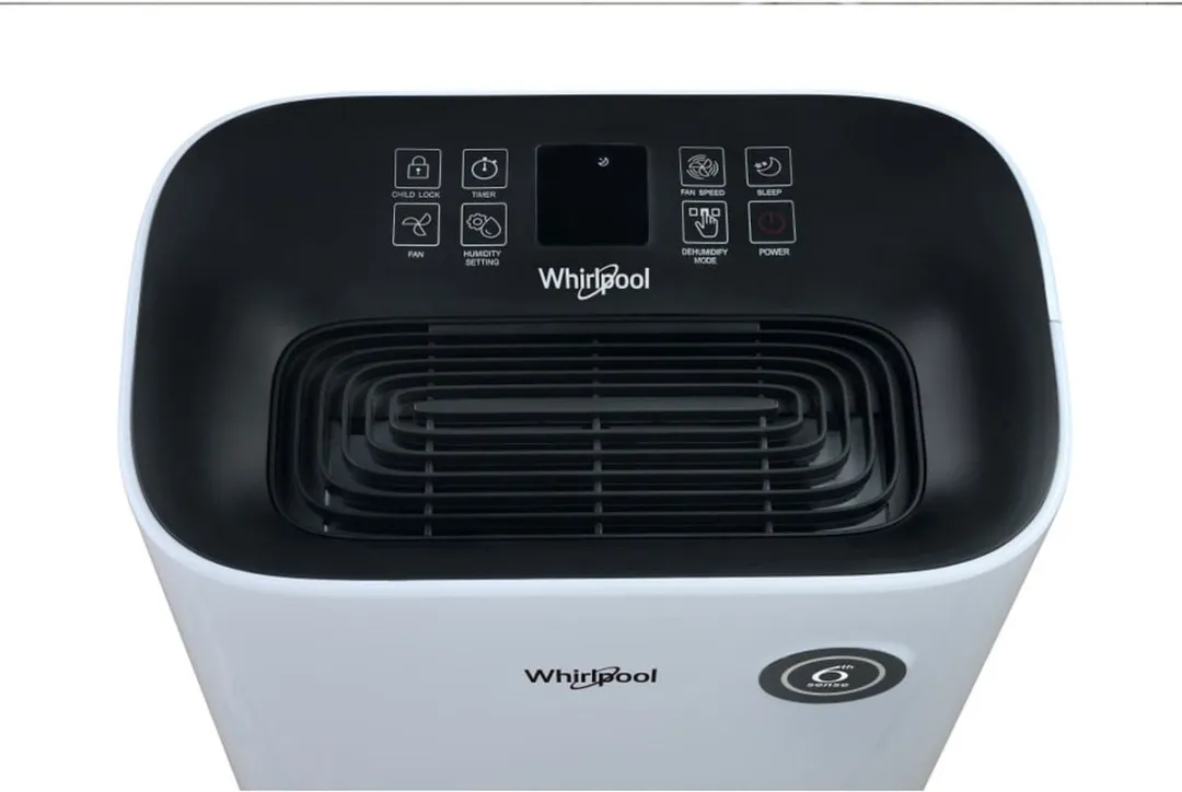 Whirlpool DE20W5252 Ontvochtiger 6,5L - 420W - Zwart/Wit
