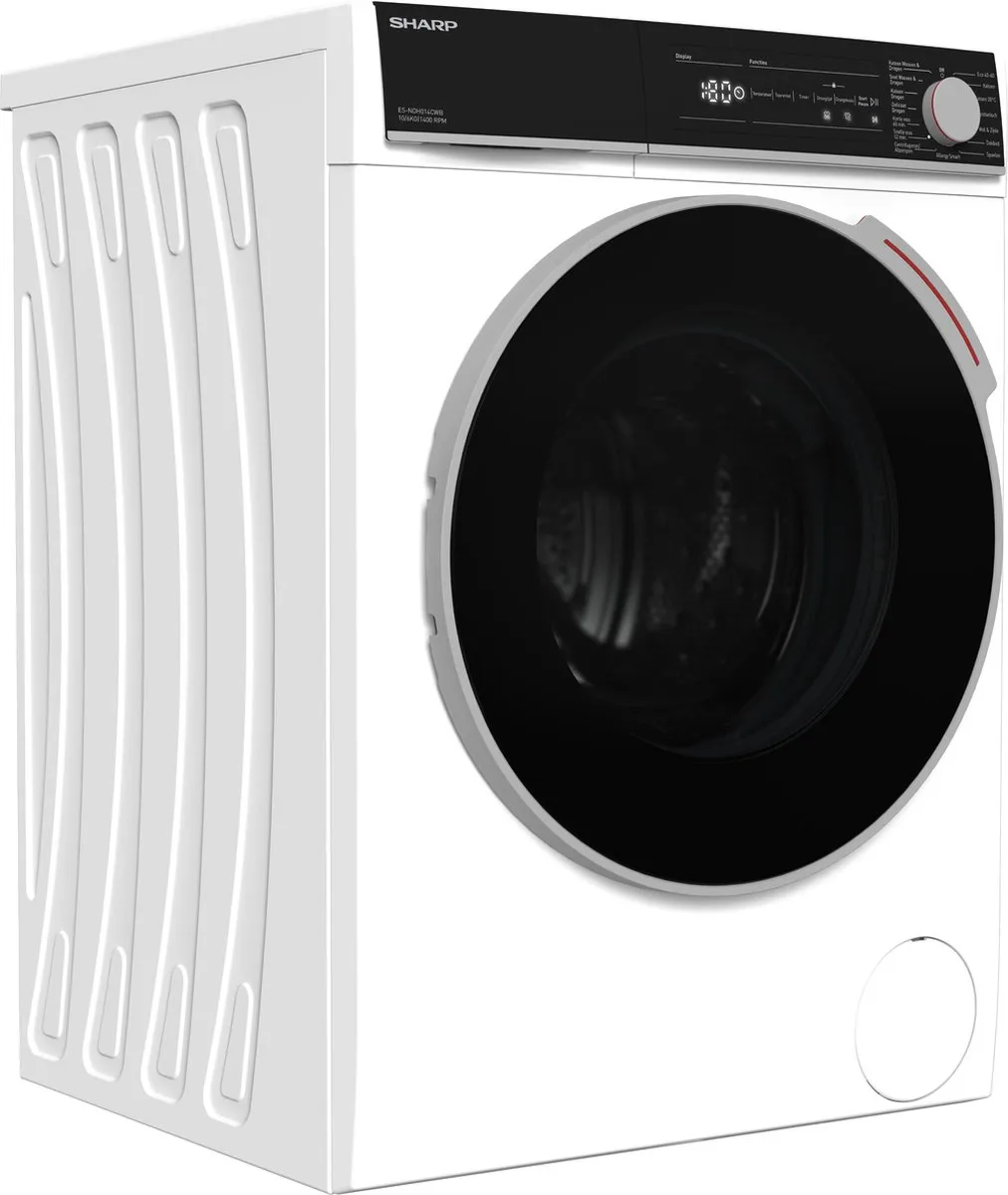 Sharp ESNDH014CWBBX Was-Droogcombinatie 10/6kg - Wit