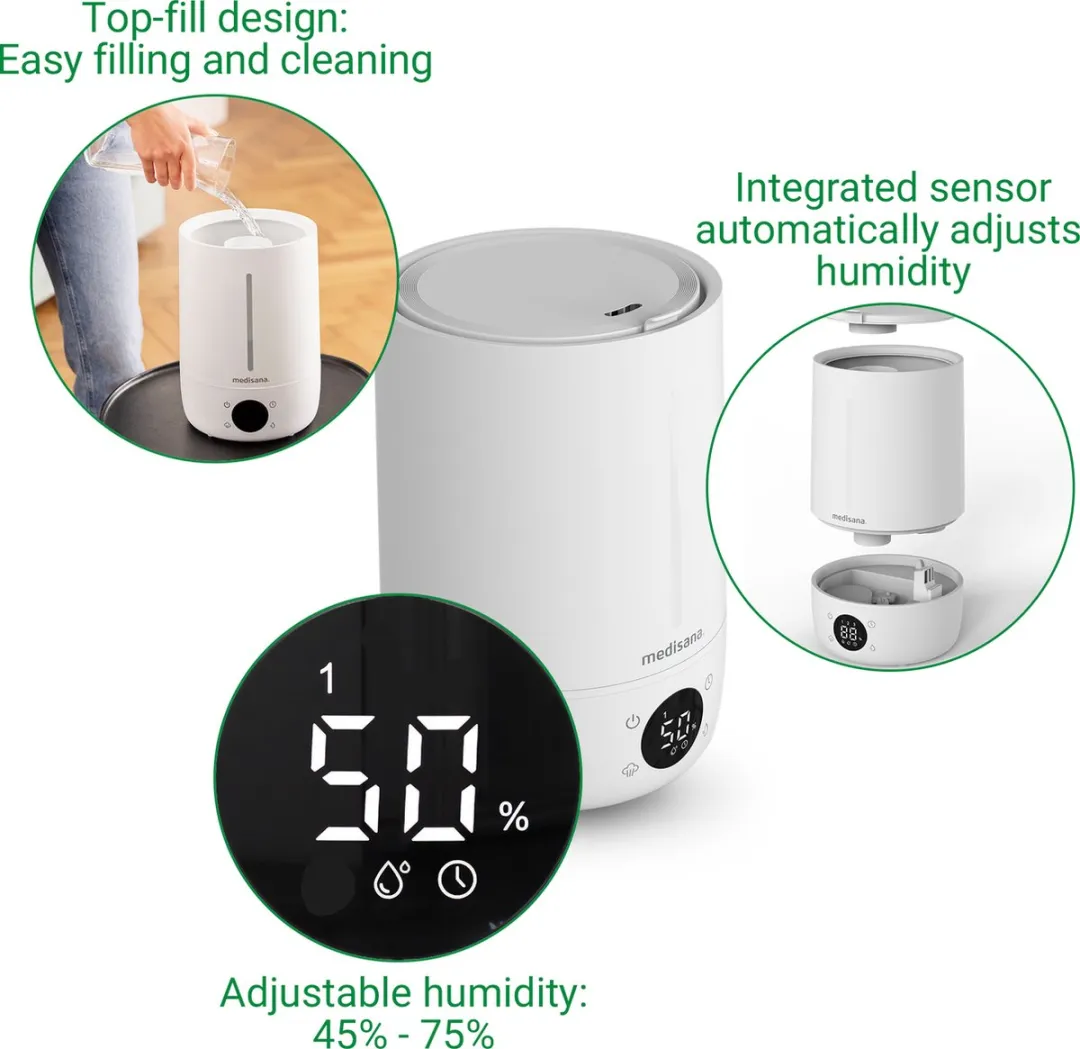 medisana AH 663 - Top-Fill luchtbevochtiger