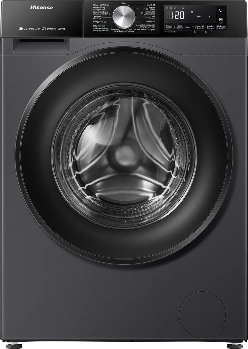 Hisense WD3S9043BB3 Was-Droogcombinatie 9/6kg