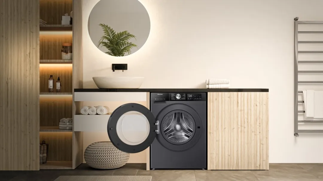 Hisense WD3S9043BB3 Was-Droogcombinatie 9/6kg - 1400 RPM - Zwart - afbeelding 6 van 6