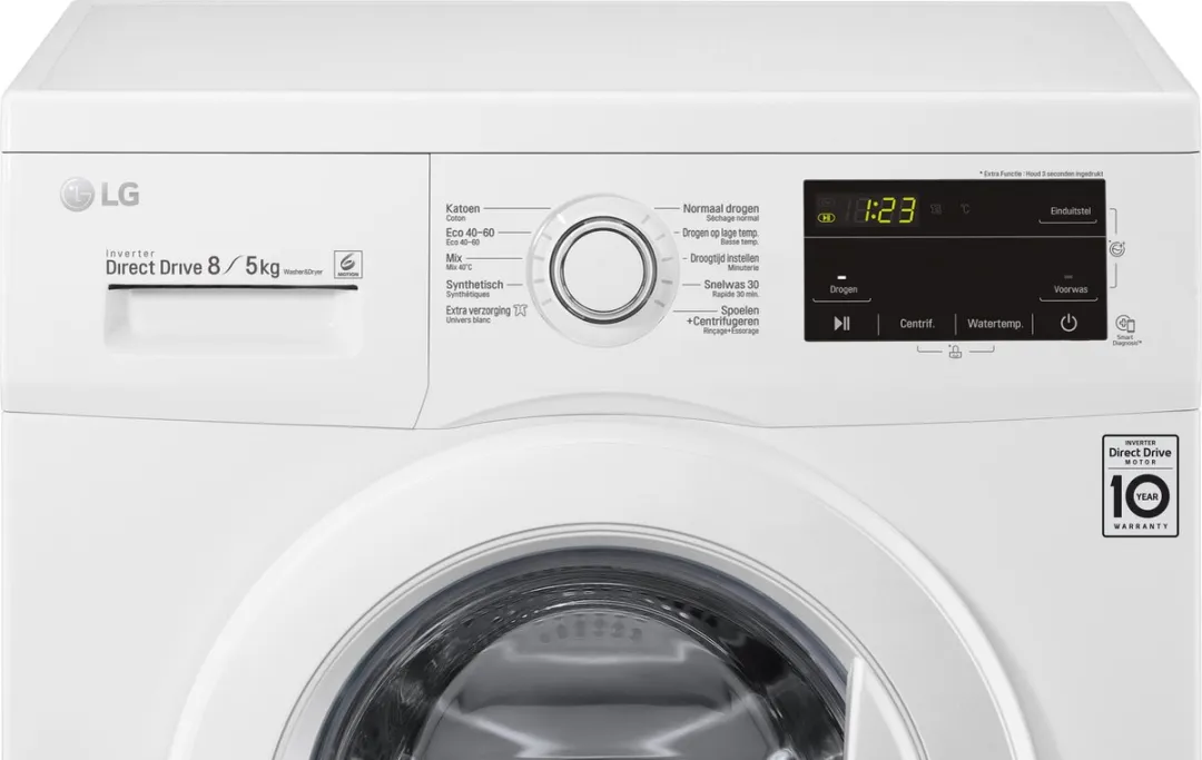 LG GD3M108N3 Was-droogcombinatie 8/5 kg - Wit