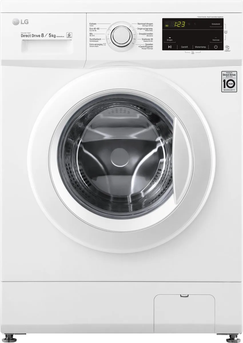 LG GD3M108N3 Was-droogcombinatie 8/5 kg