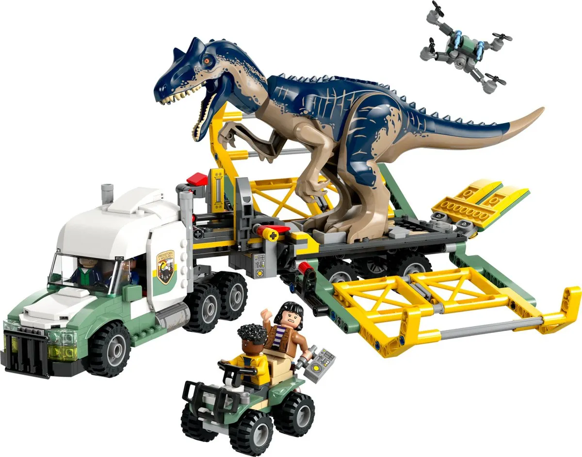 LEGO Dinosaurus Missies Allosaurus Transporter 76966 - 588 Stukken