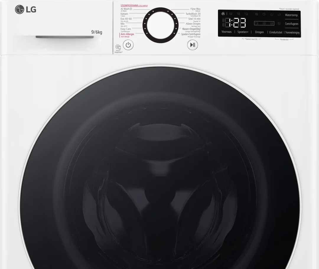 LG GD3R509S0 Was-droogcombinatie 9/6kg - Wit