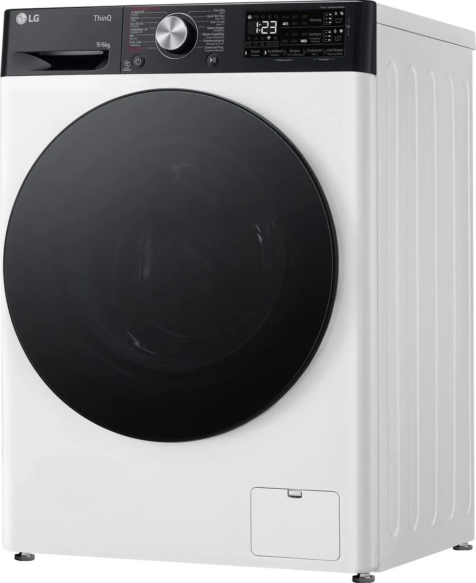 LG F4DR7596SYH Wasdroogcombinatie 9/6 kg - Wit