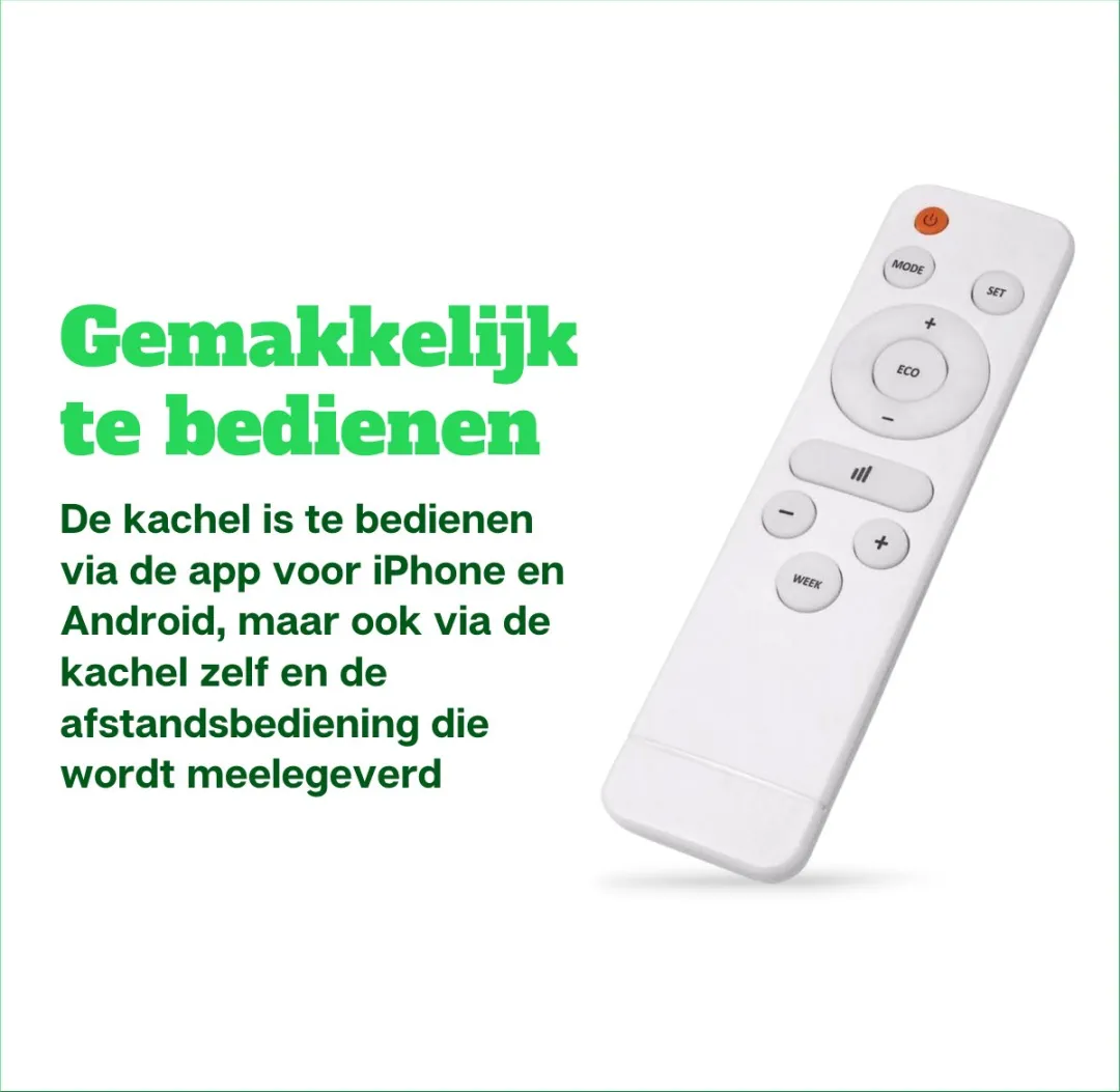 Eurom Alutherm 1000 WiFi Convectorkachel 1000W - Wit