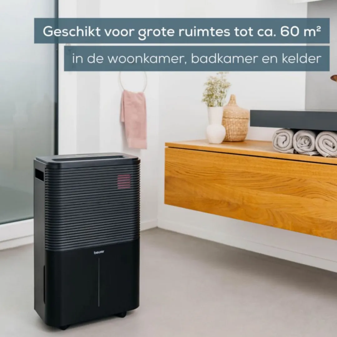 Beurer LE 250 Luchtontvochtiger 4L - 330W - 60 m² - Zwart