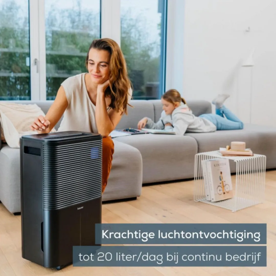 Beurer LE 250 Luchtontvochtiger 4L - 330W - 60 m² - Zwart