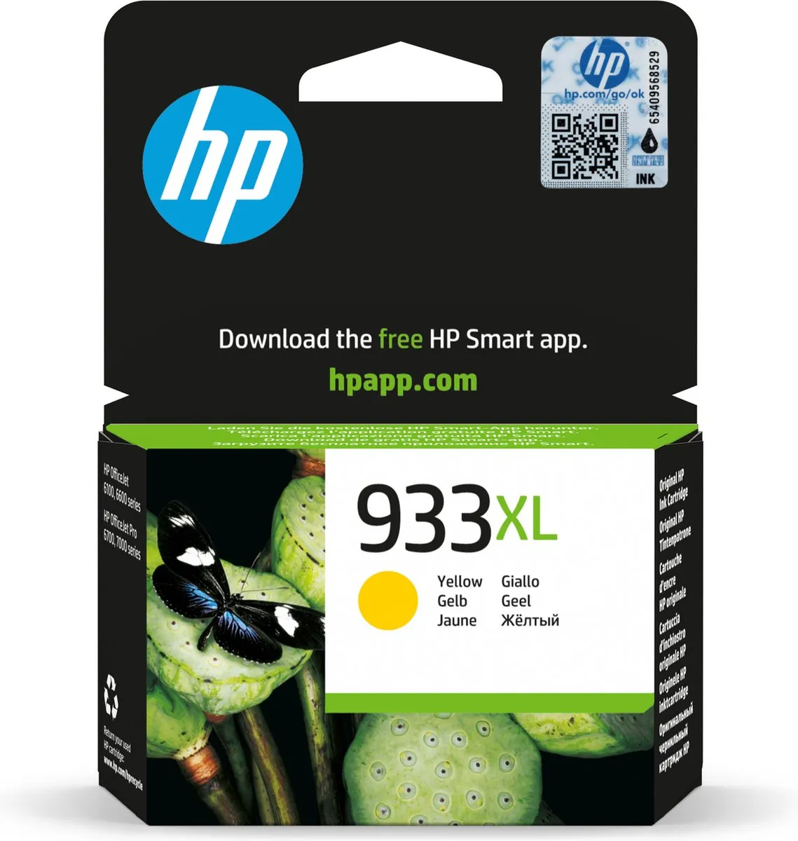 HP 933XL Geel Inktcartridge - 825 Pagina's