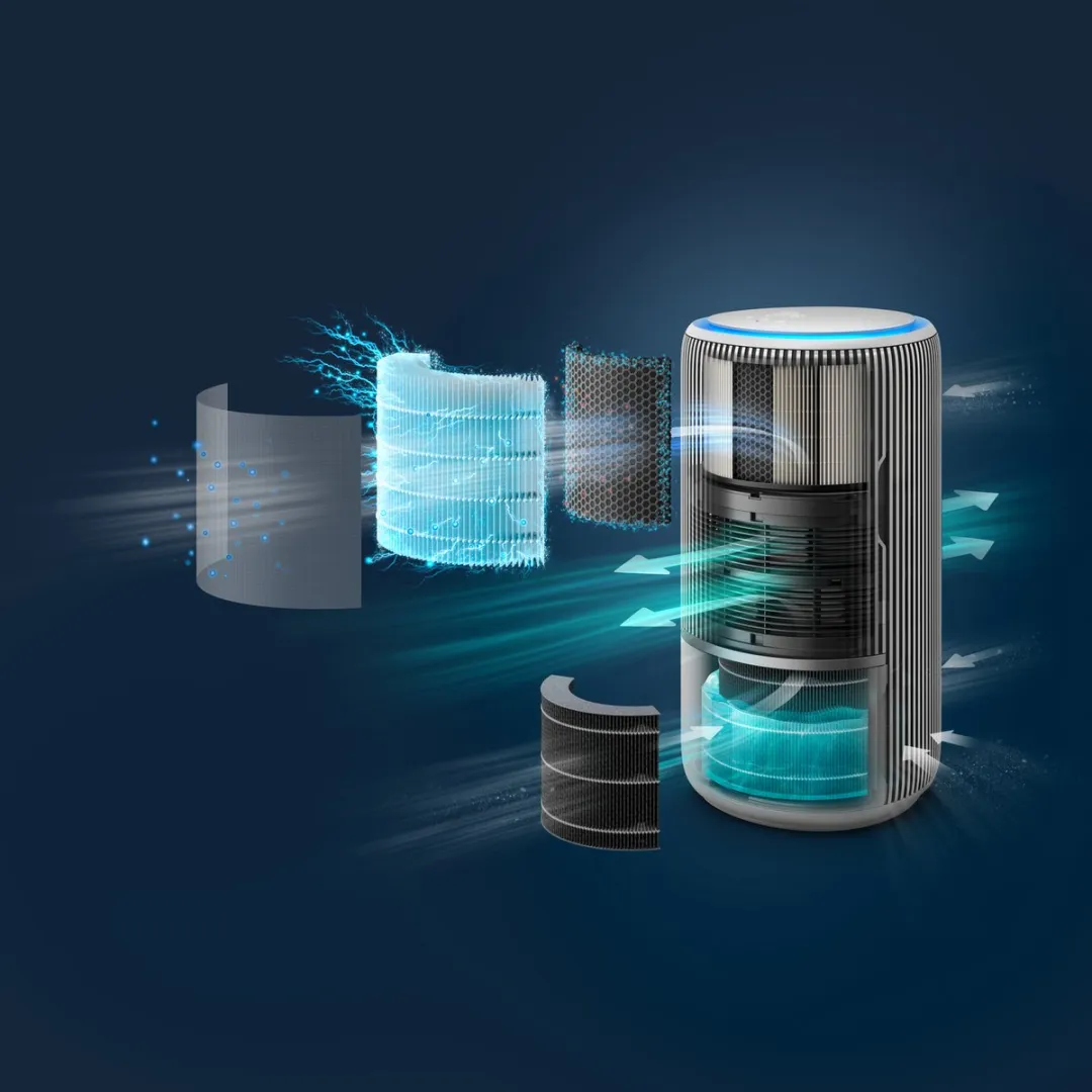 Philips PureProtect Water AC3420/10 Luchtzuiveraar & Bevochtiger - 78m² - Grijs