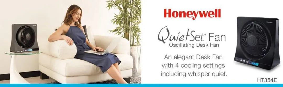 Honeywell HT354E4 Tafelventilator - 30W - 5 Snelheden - Zwart