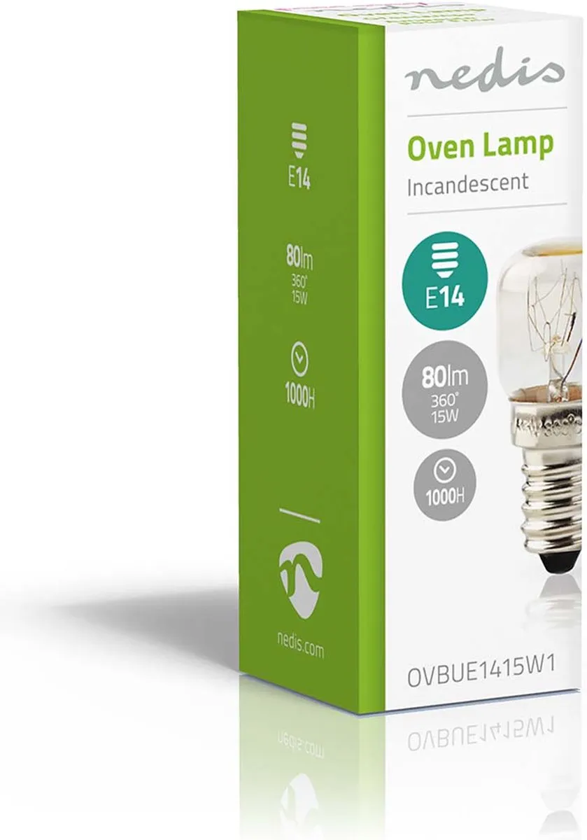 Nedis Ovenlamp Gloeilamp 15W E14 OVBUE1415W1