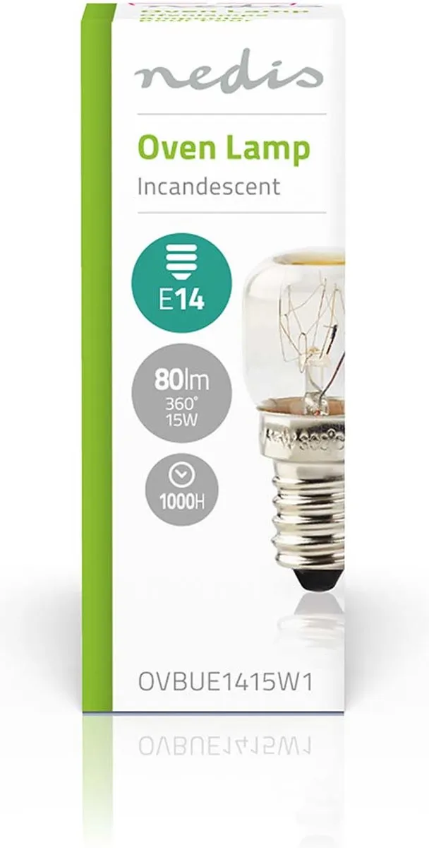 Nedis Ovenlamp Gloeilamp 15W E14 OVBUE1415W1