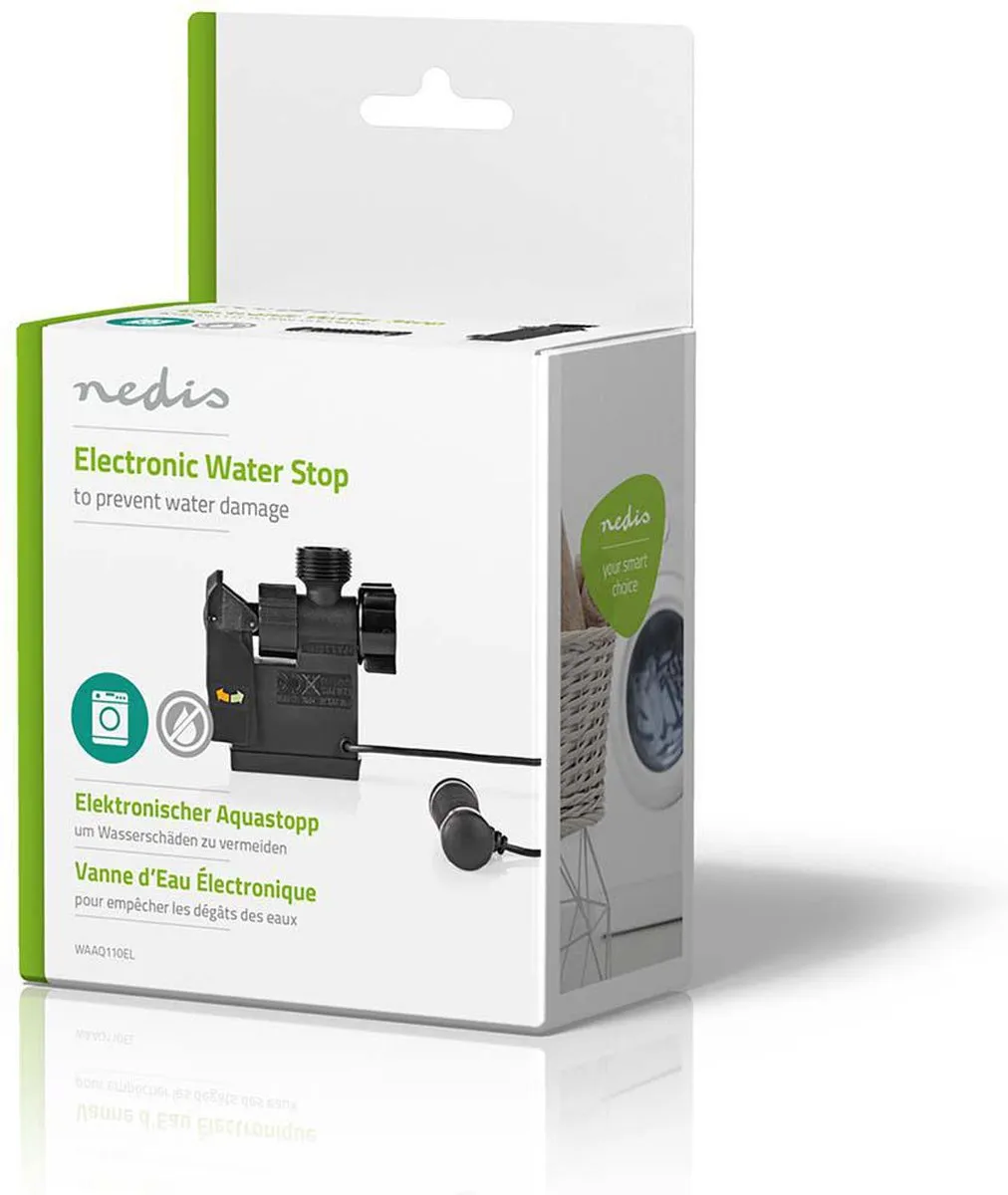 Nedis WAAQ110EL Elektronische Waterstop - 3/4" - Zwart - afbeelding 6 van 6