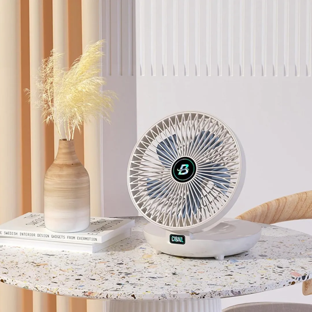 RedParrot Mini Accu Ventilator 5W - Wit