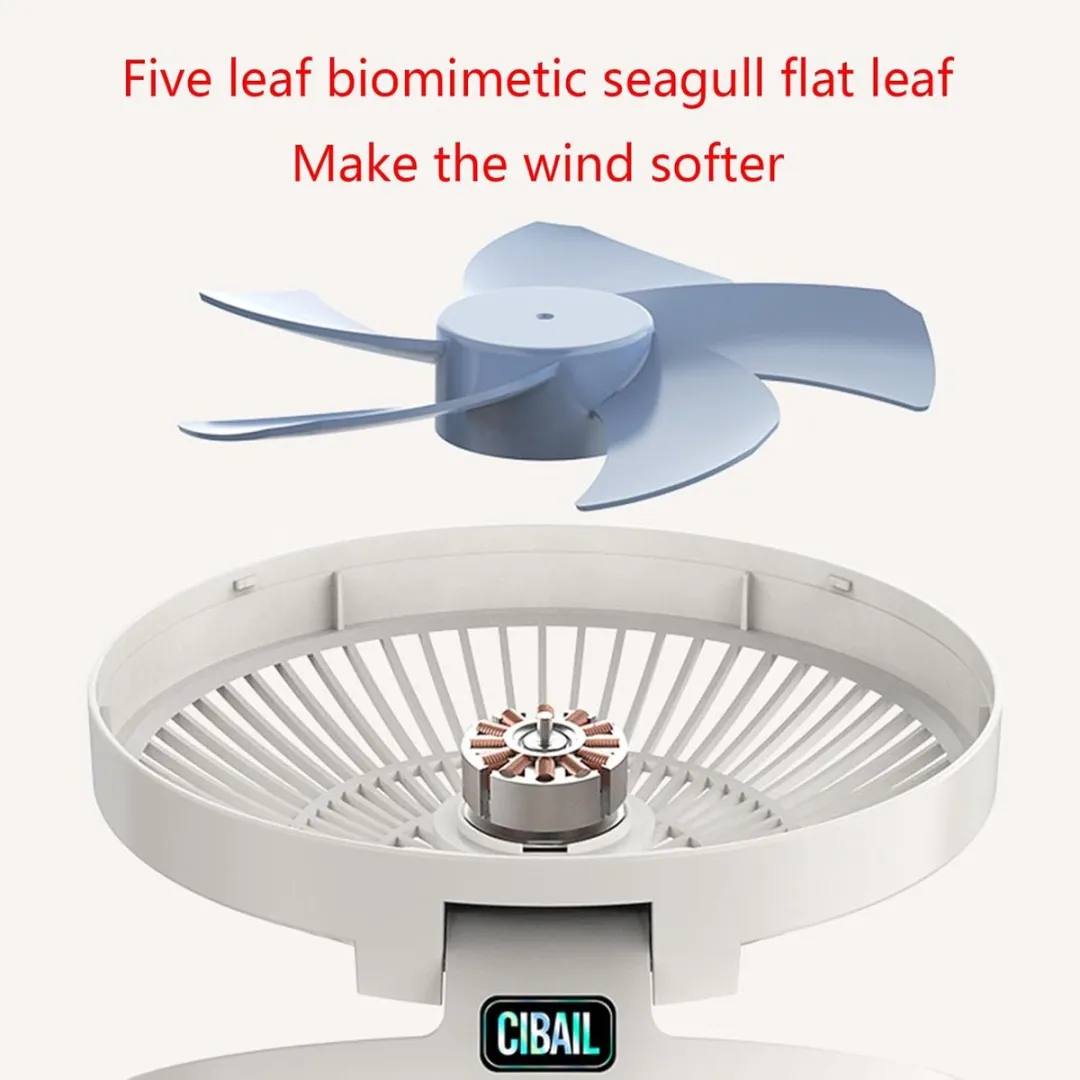 RedParrot Mini Accu Ventilator 5W - Wit