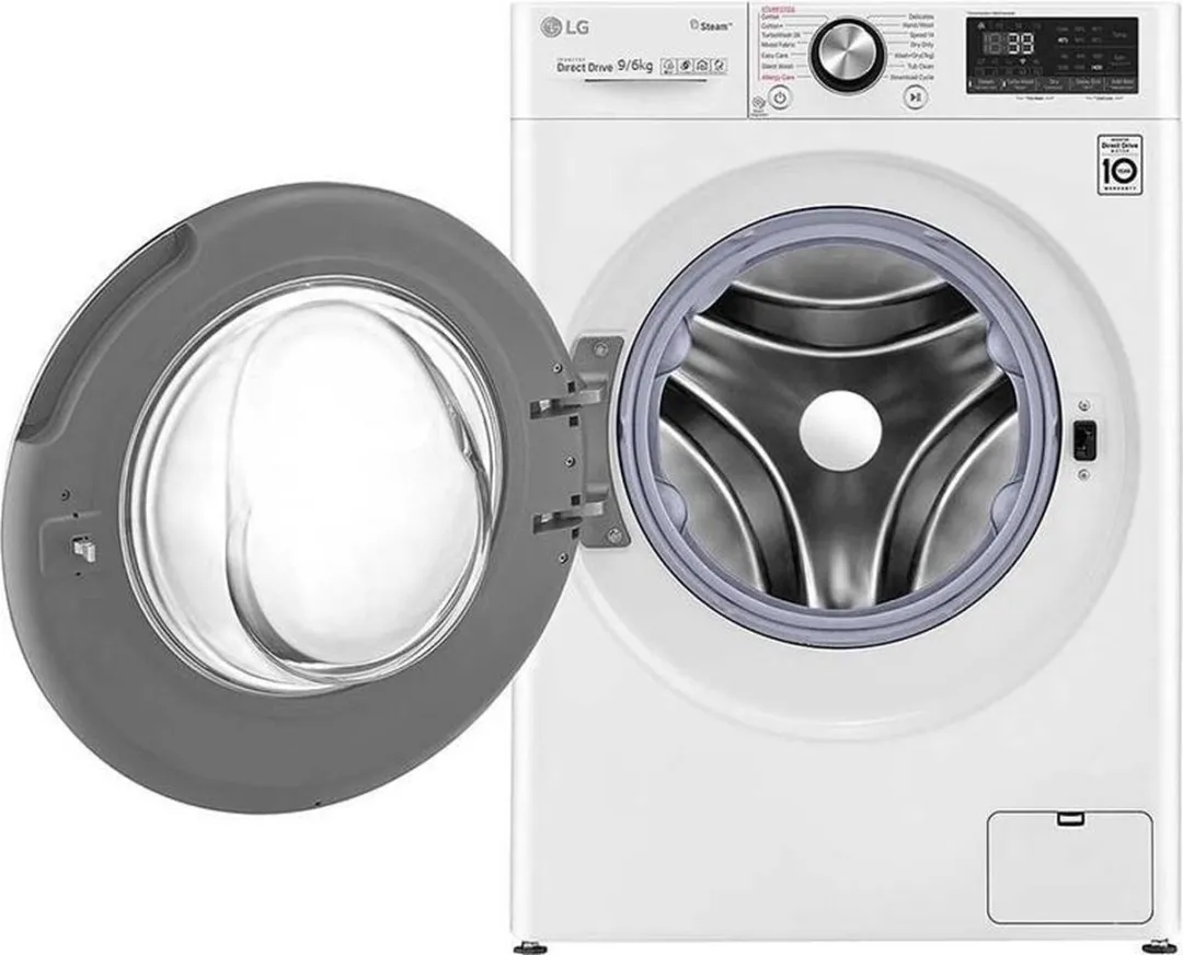 LG F4DV909H2E Wasdrogercombinatie Vrijstaand Wit - 6 kg