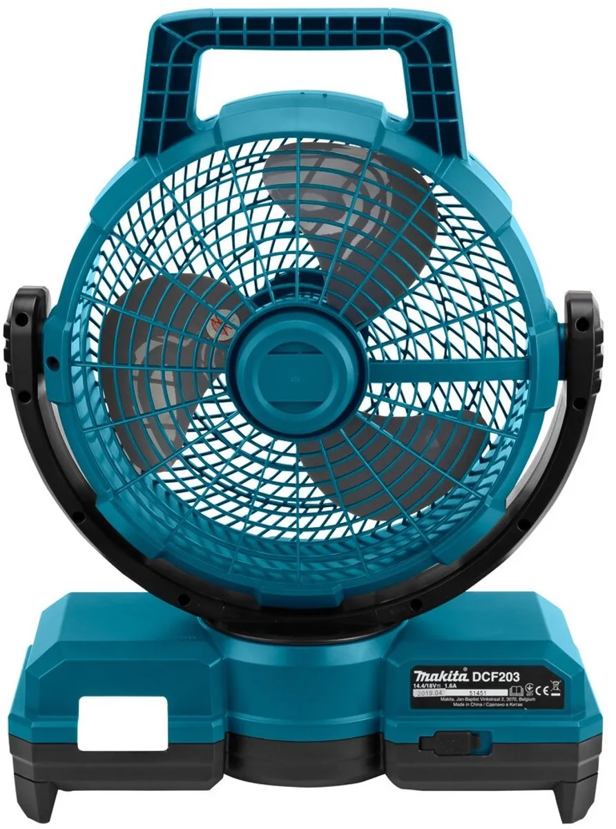 Makita DCF203Z Accu Ventilator 14,4V/18V - 24cm - 3 standen - afbeelding 6 van 6