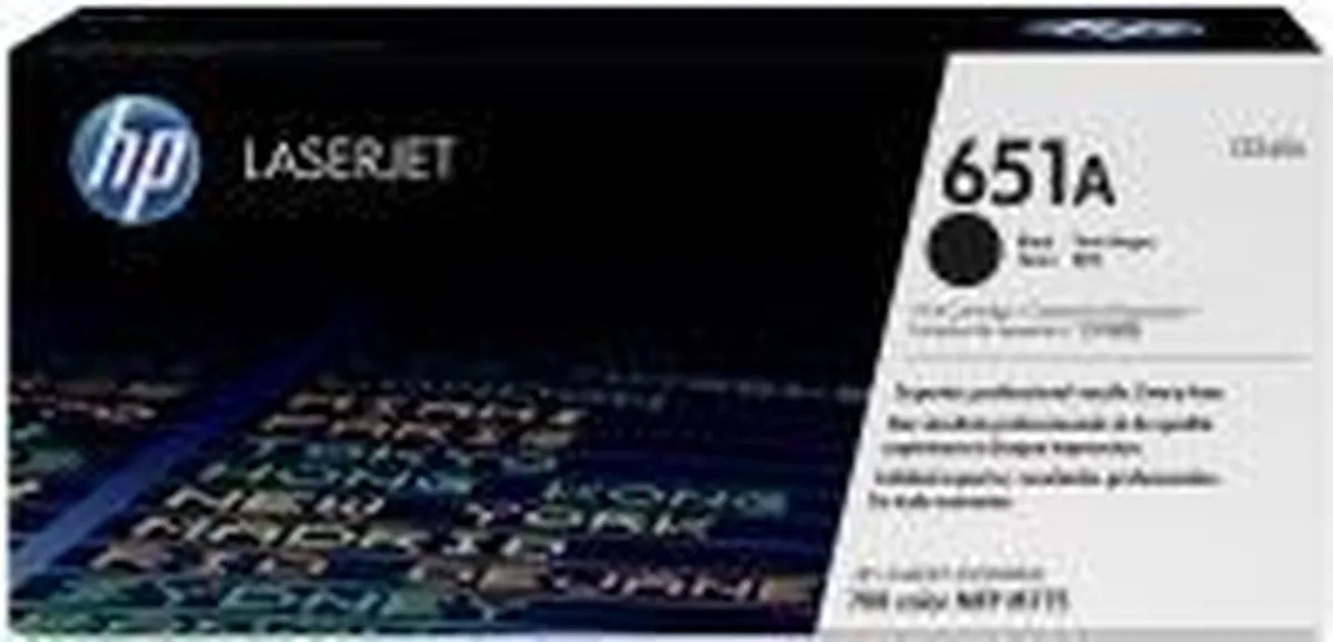 HP 651A Tonercartridge - Zwart - afbeelding 2 van 2