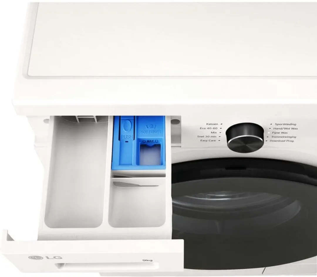 LG W4X1095NWB Wasdroogcombinatie 9/5kg - Wit