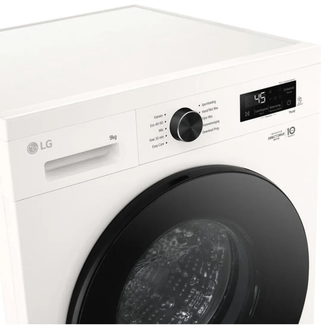 LG W4X1095NWB Wasdroogcombinatie 9/5kg - Wit