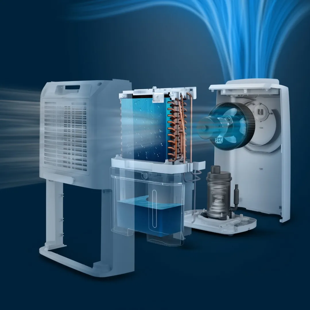 Philips 3000-serie DE3306/11 Luchtontvochtiger - 34,3 l/dag - 150 m² - Grijs