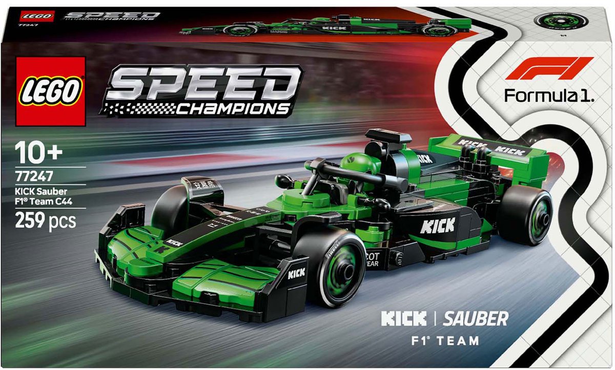 LEGO Speed Champions KICK Sauber F1 Team C44 racewagen Speelgoed - 77247