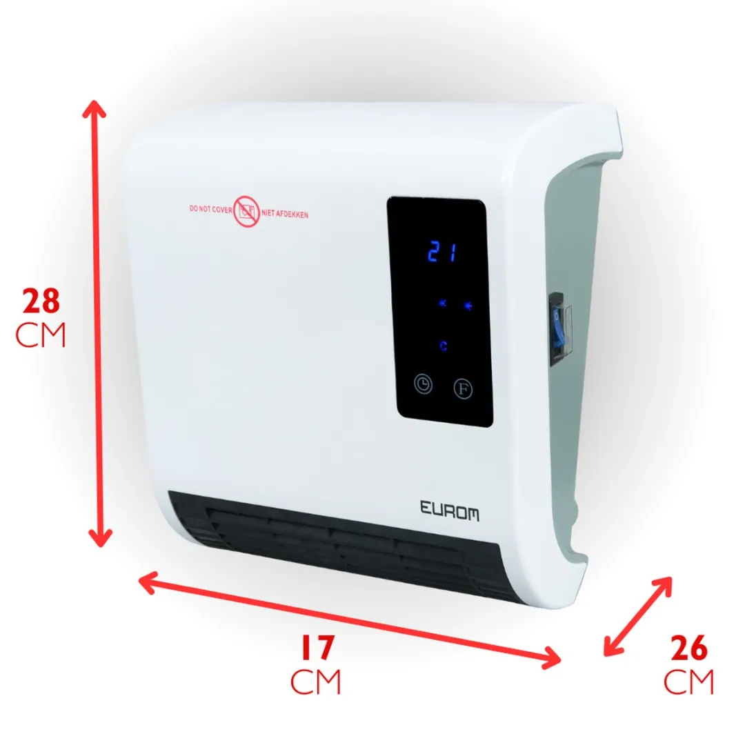 Eurom Sani-Fanheat 2000R Badkamerkachel 2000W - Wit - afbeelding 6 van 6