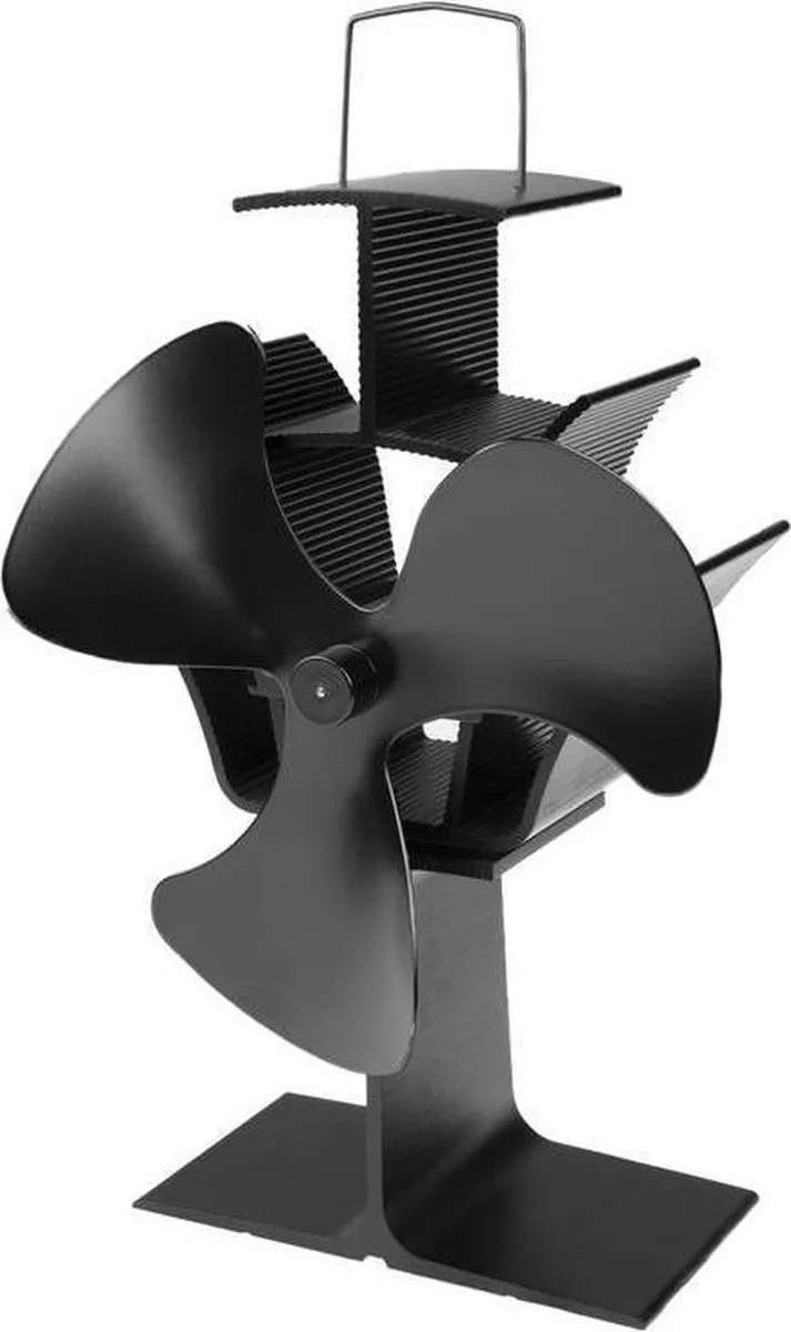 Eurom Kamin Vento 3 Kachelventilator - 16x9,5x25,5cm - Zwart