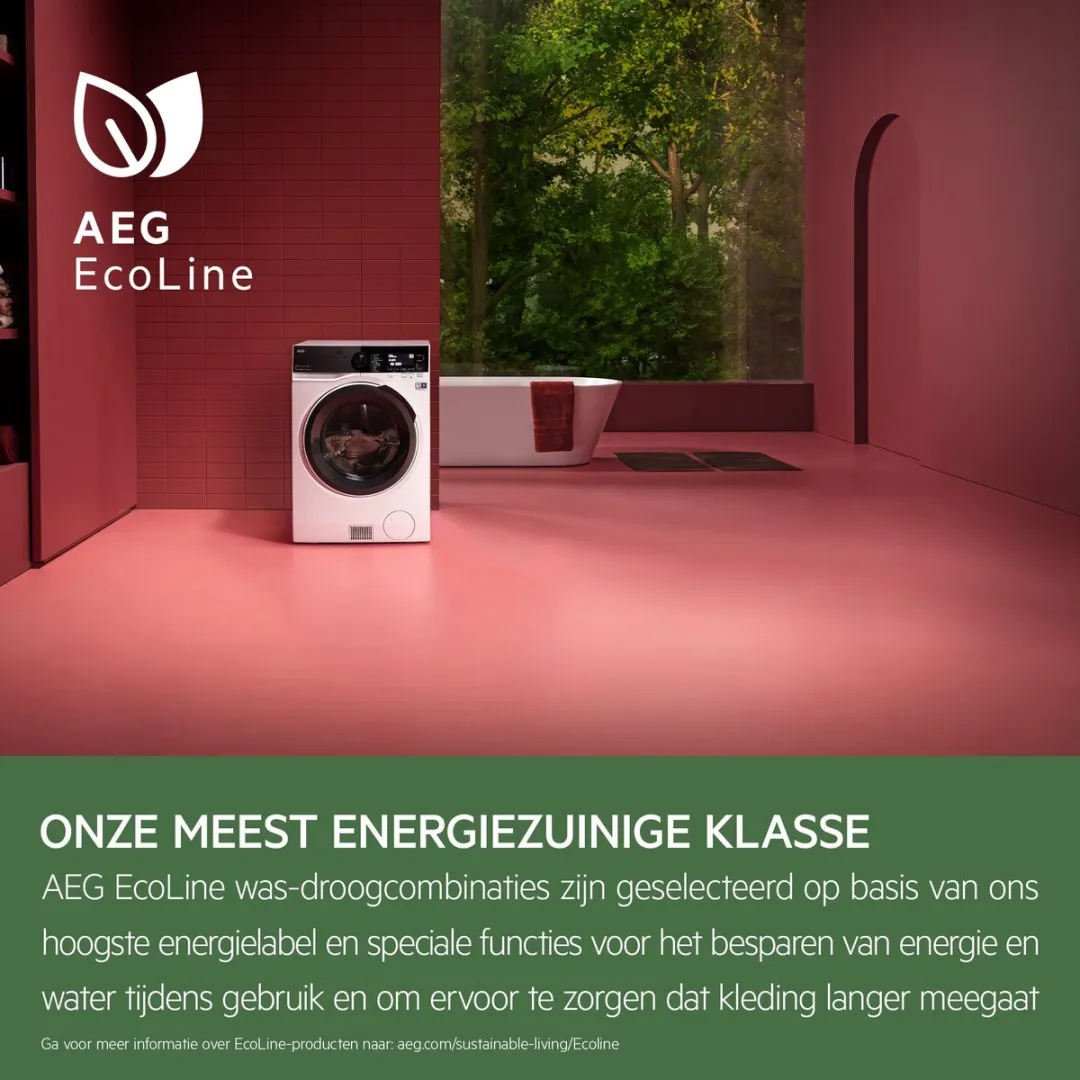 AEG LWR85R966 Wasdroger 9/5kg EcoLine PowerCare - Wit - afbeelding 6 van 6