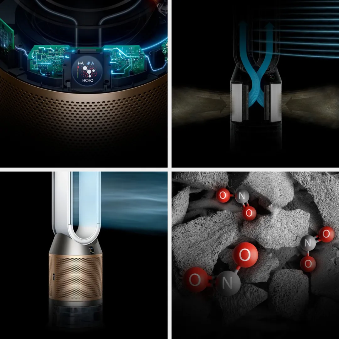 Dyson Purifier Humidify+Cool PH2 Luchtreiniger/Ventilator - Wit/Goud