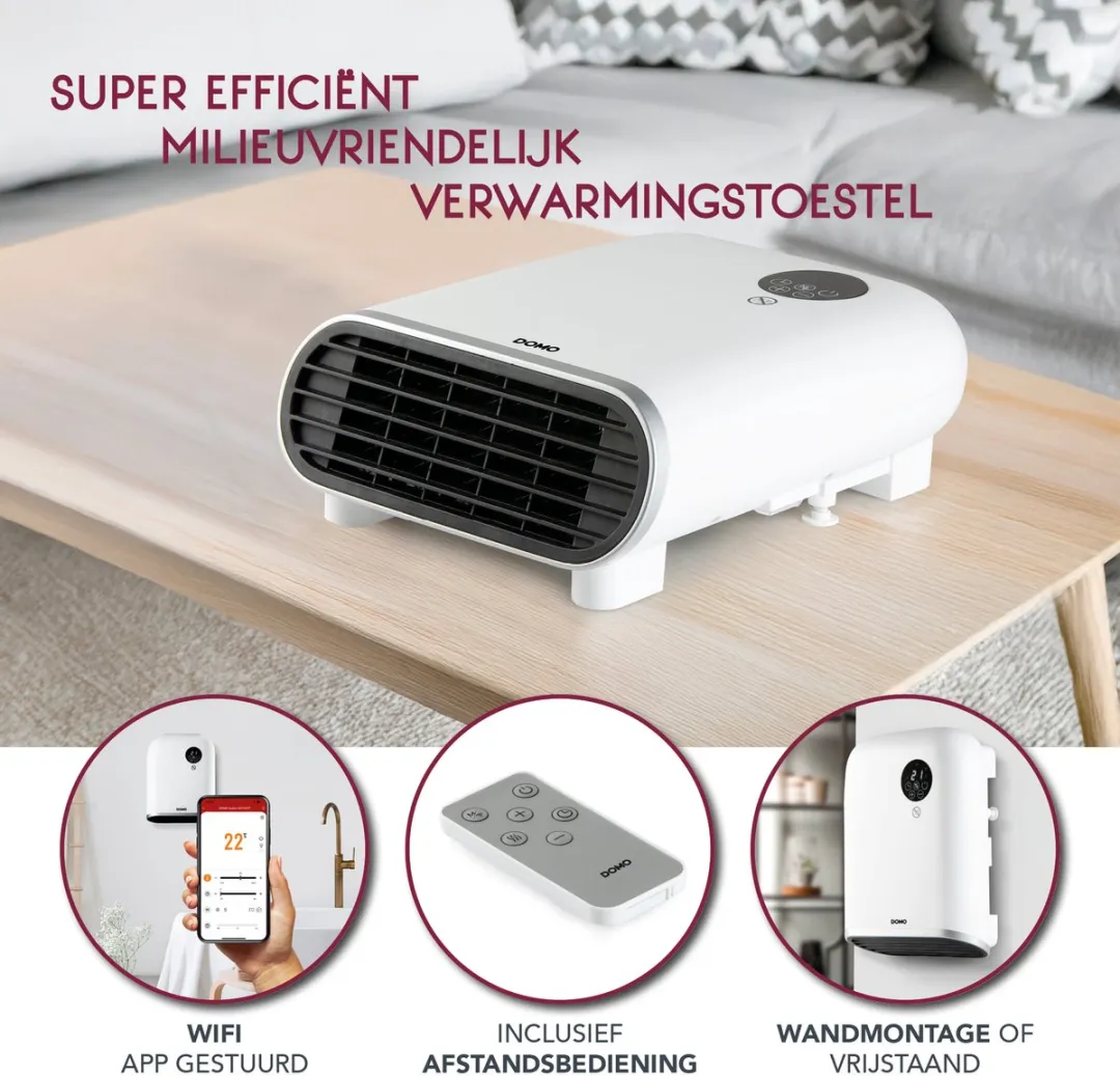 Domo DO7357F Badkamerverwarming 2000W - Wit