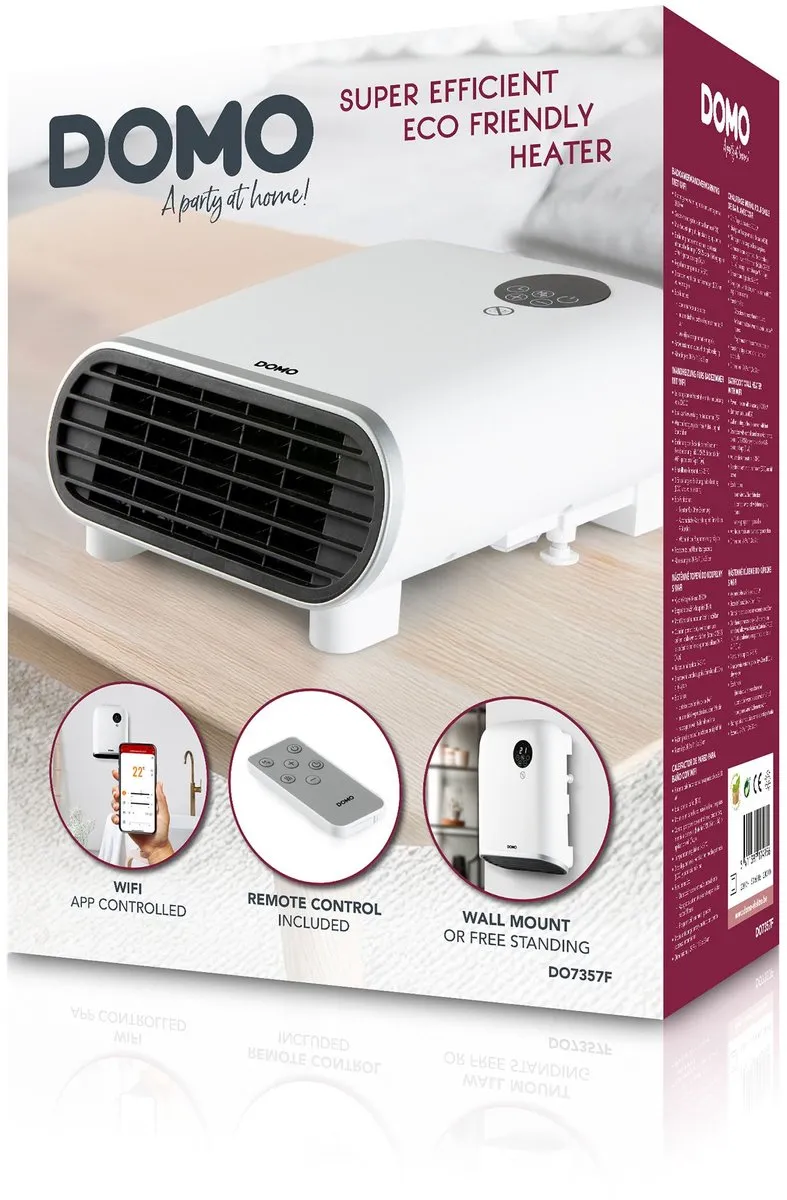 Domo DO7357F Badkamerverwarming 2000W - Wit
