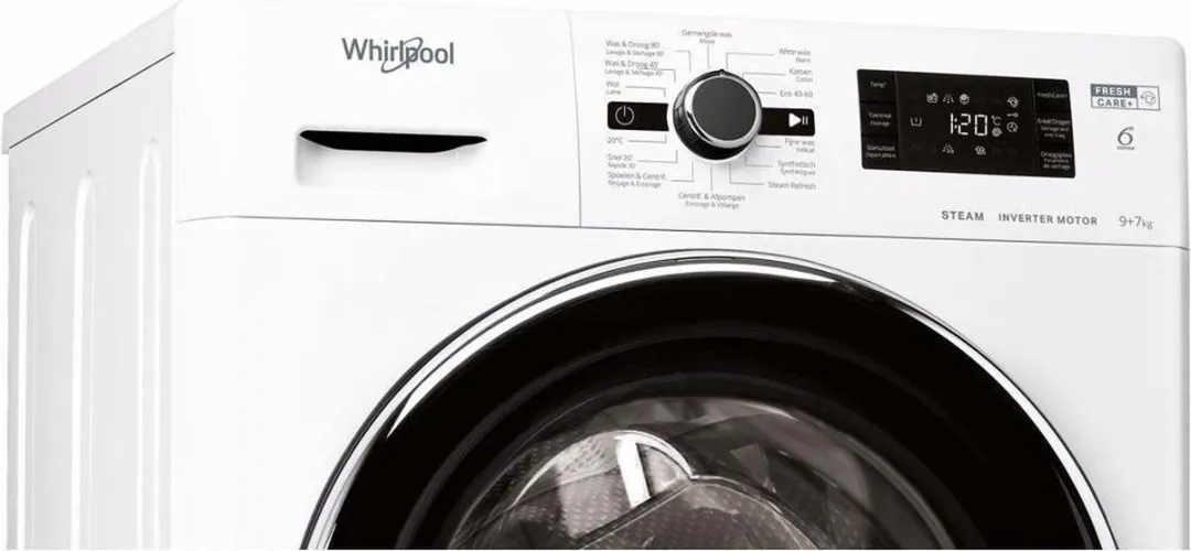 Whirlpool FWDGBE 97682E WBC V N Was-droogcombinatie 9/7 kg - Wit