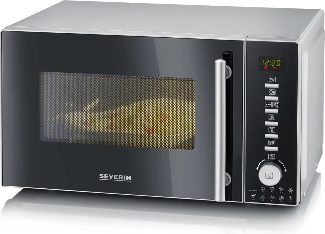Severin MW 7773 Combi Magnetron 20L - 800W - 10 standen - Zwart/Silver