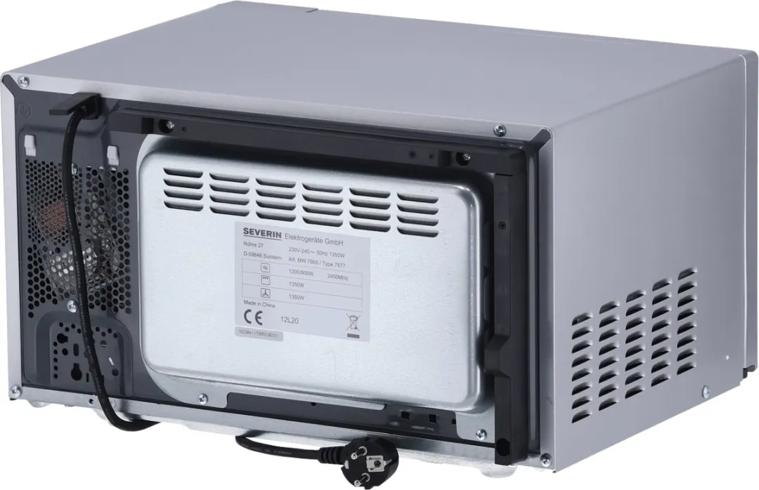 Severin MW 7773 Combi Magnetron 20L - 800W - 10 standen - Zwart/Silver