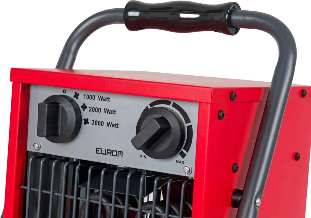 Eurom EK3201 Werkplaatskachel 3000W - Rood