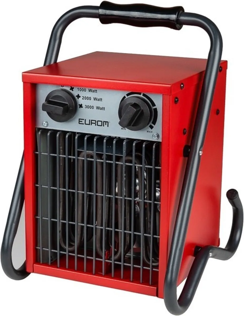 Eurom EK3201 Werkplaatskachel 3000W - Rood