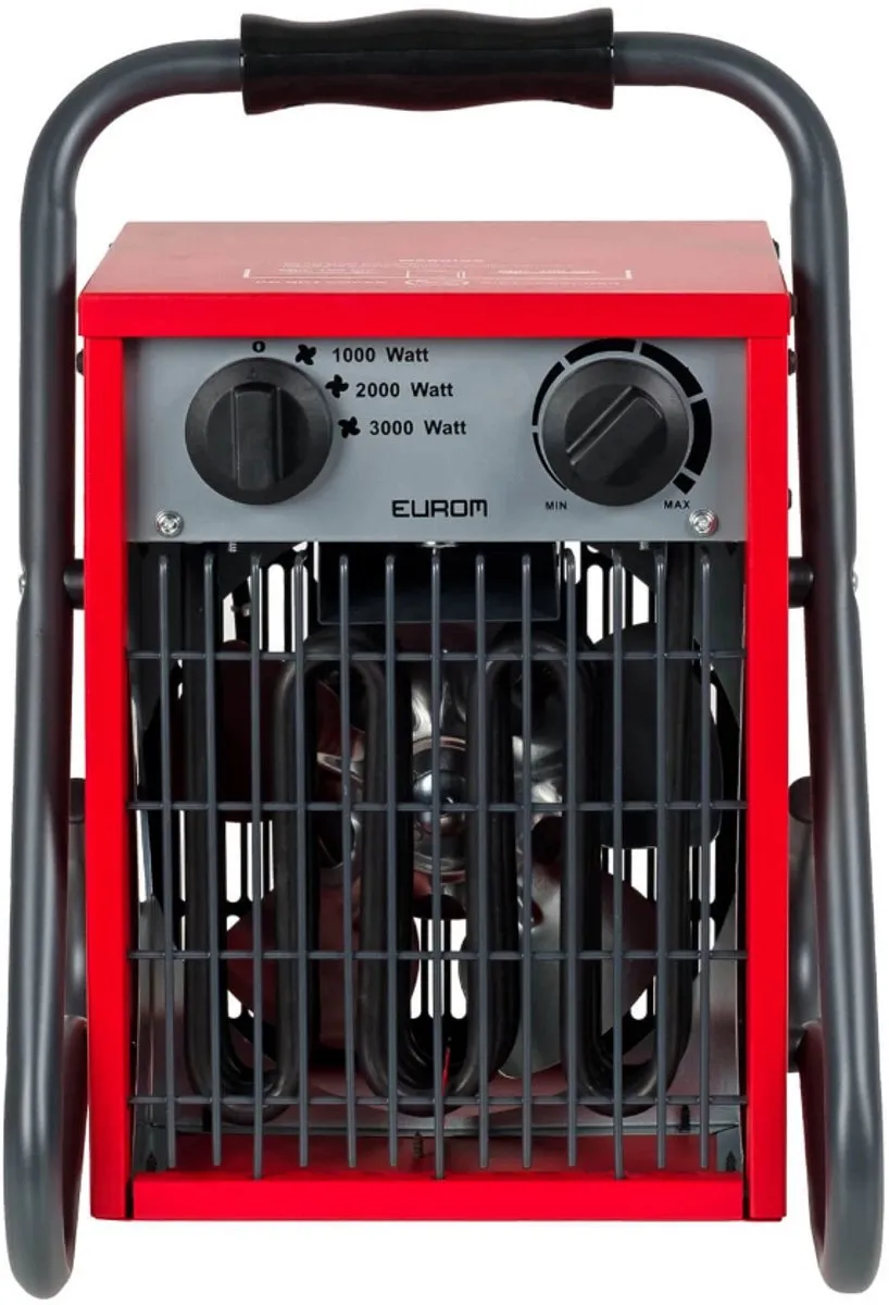 Eurom EK3201 Werkplaatskachel 3000W - Rood