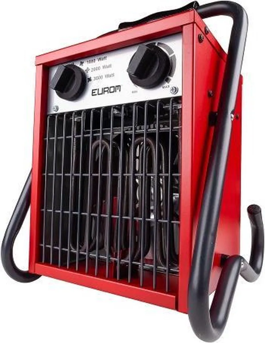 Eurom EK3201 Werkplaatskachel 3000W - Rood