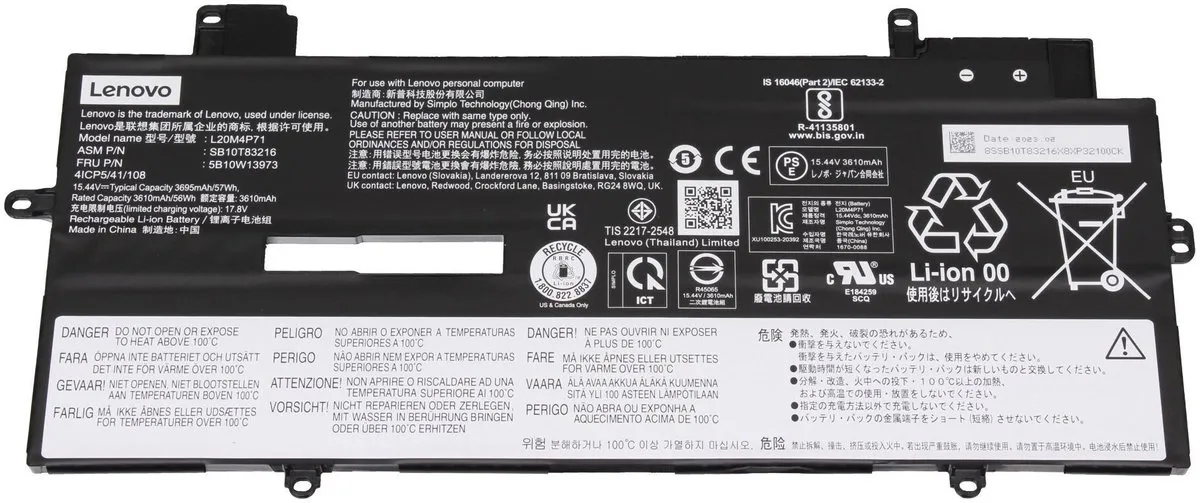 Lenovo 5B11M90058 Accu 57Wh