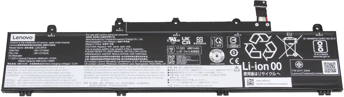 Lenovo 5B11N52031 Laptopbatterij