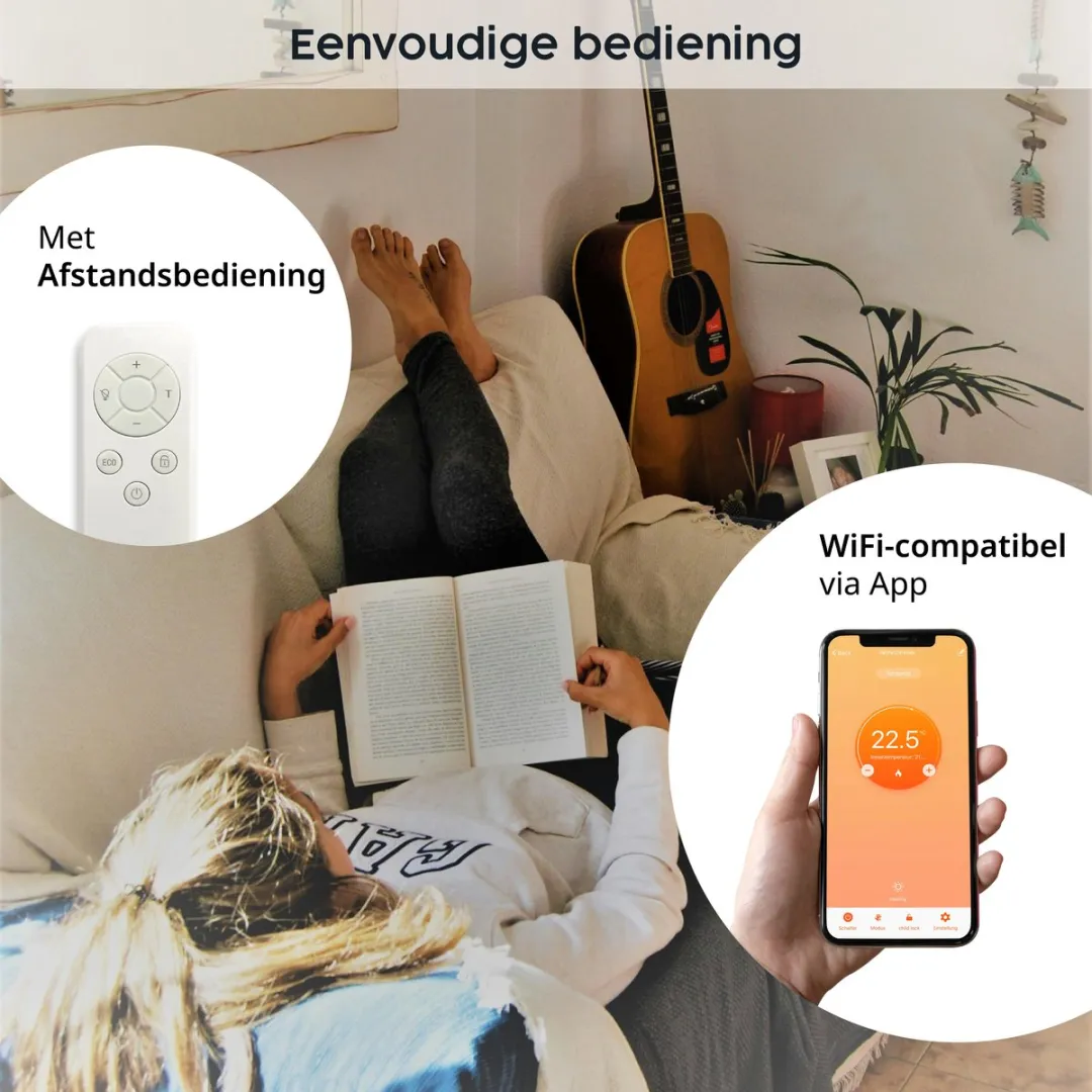 Könighaus Smart Dual Infraroodverwarming 600W - Wit