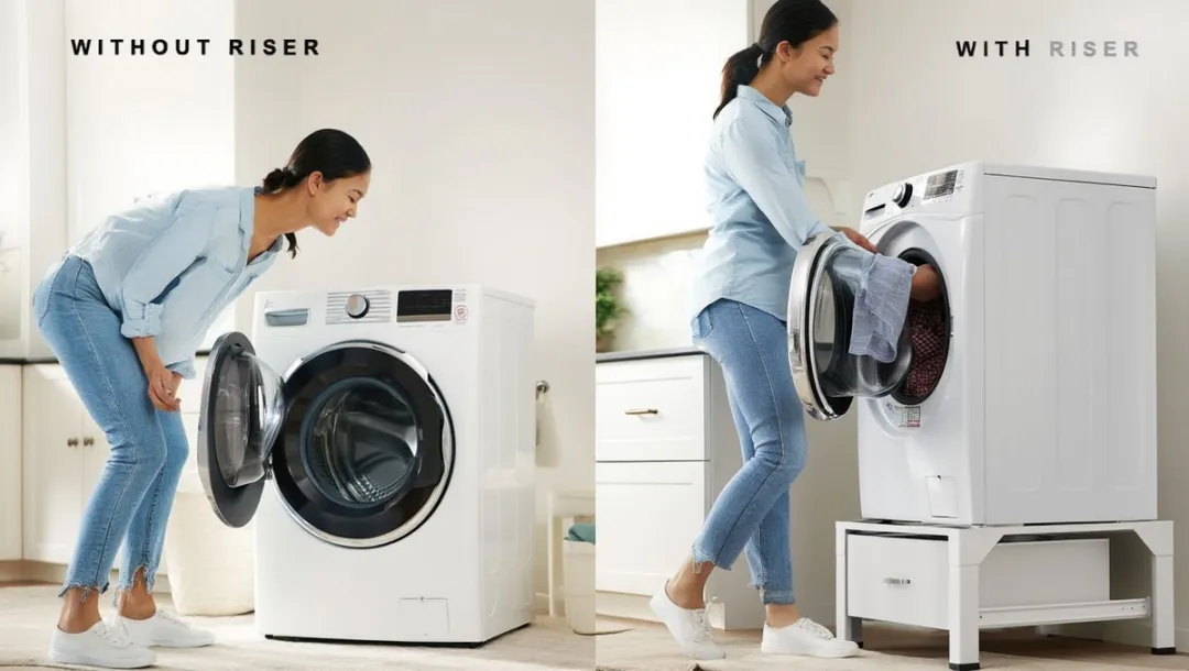 Nedis Wasmachine Verhoger - Ombouw met Opberglade – 150 kg – Wit
