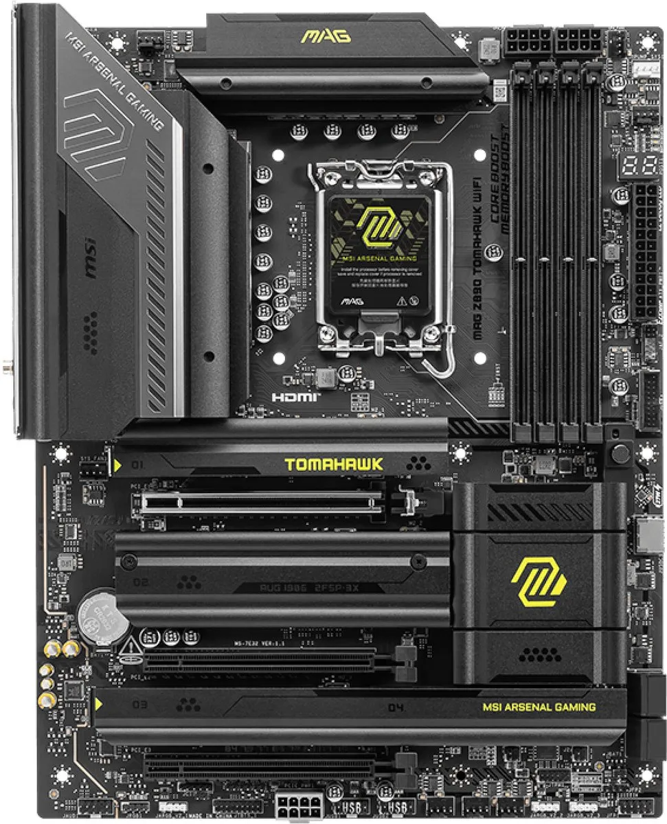 MSI MAG Z890 TOMAHAWK WIFI Moederbord - ATX - Intel Z890 - afbeelding 6 van 6