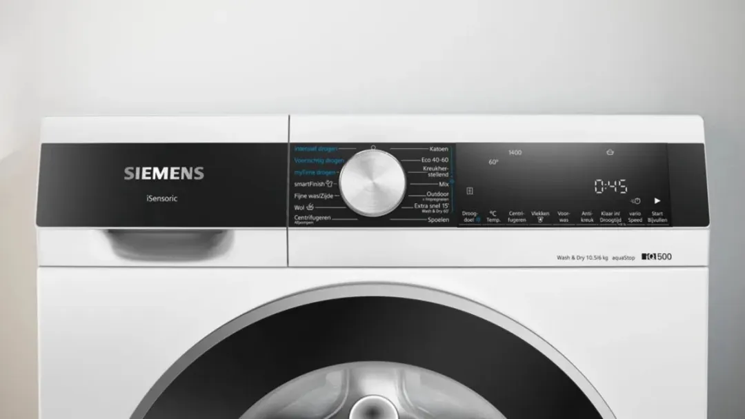 Siemens iQ500 WN54G205NL Wasdroogcombinatie - 10,5/6 kg - 1400 rpm - Wit