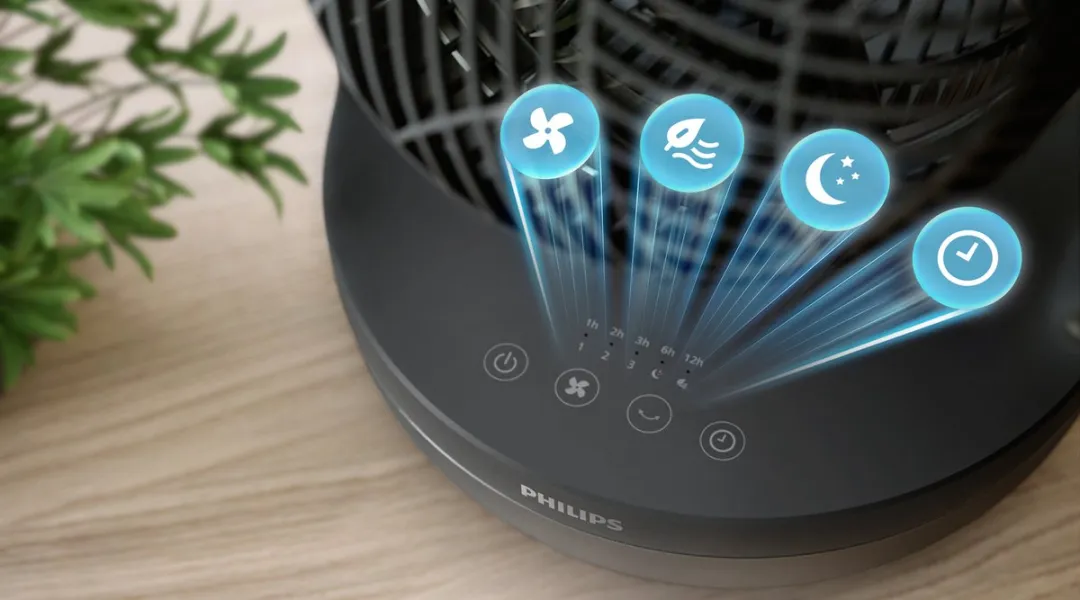 Philips 3000 Series CX3050/01 Tafelventilator - 27W - Grijs